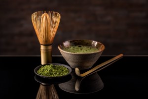 pulverisierter grüner Tee - Matcha