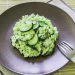Risotto mit Matcha und Zucchini